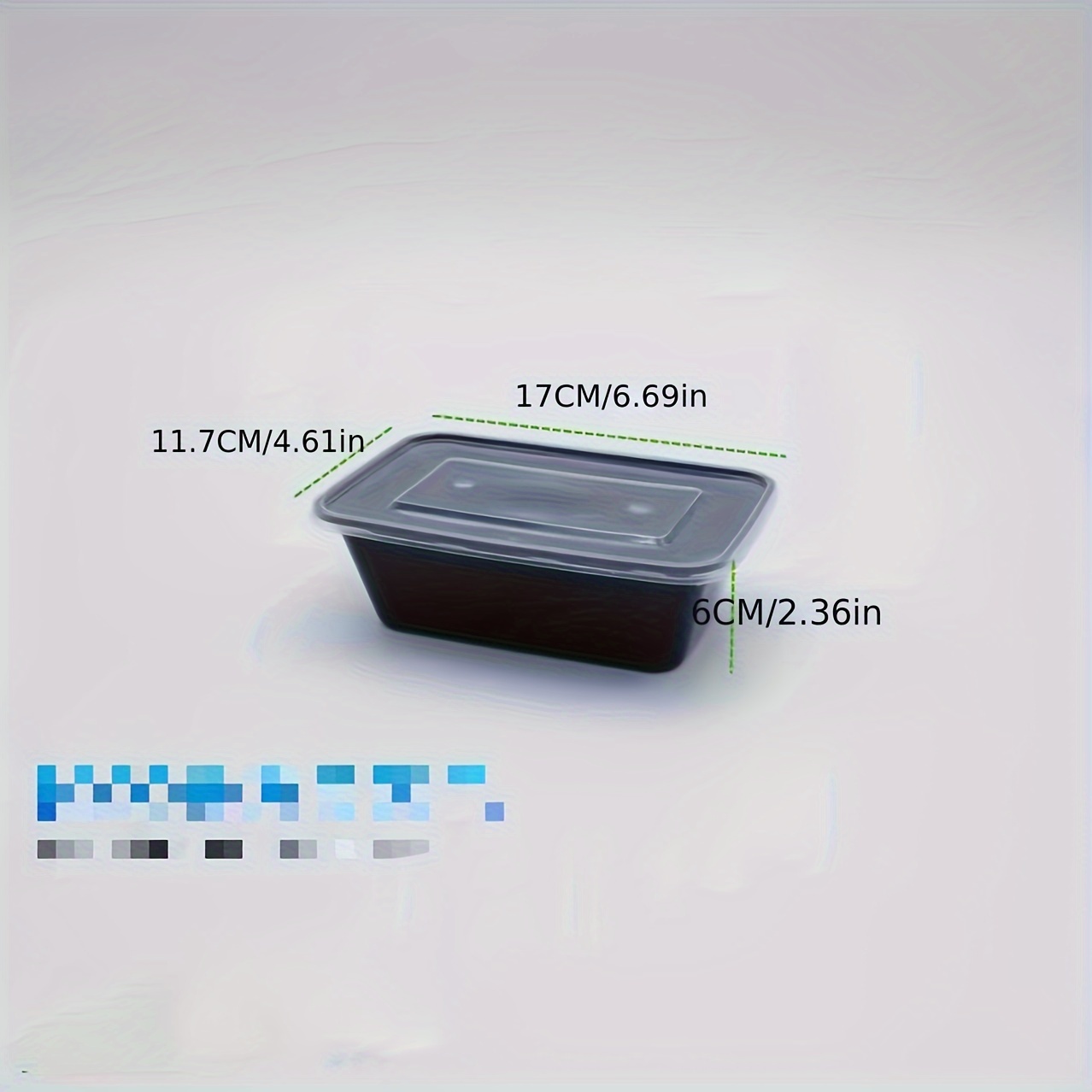 1000ml Disposable Plastic Food Containers