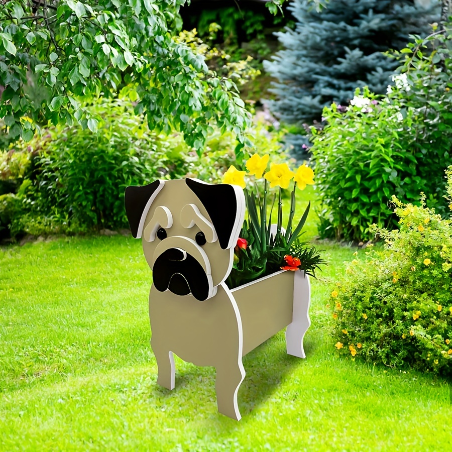 Dog Shape Flower Pot, Plant Container Holder, Animal Flower Pot ...