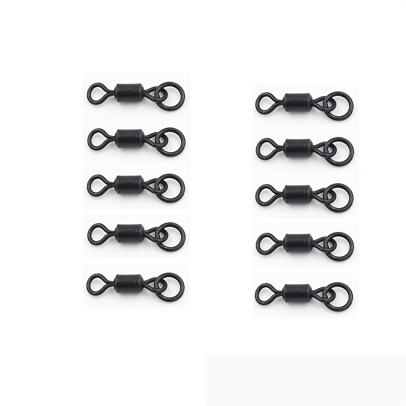 Carp Fishing Quick Change Swivels 15~30Pcs Fishing Line Connector Quick  Link Snap Fishing Swivels