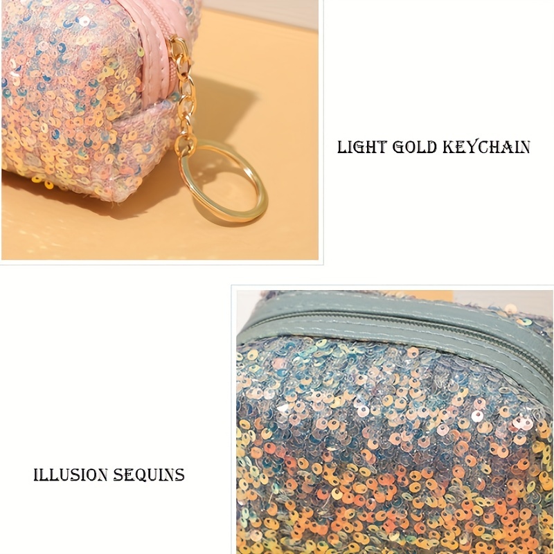 Mini Pu Leather Coin Purse With Keychain, Scarf Decor Earphone Bag, Lipstick  Bag With Snap Button, Car Key Bag Decoration Pendant - Temu