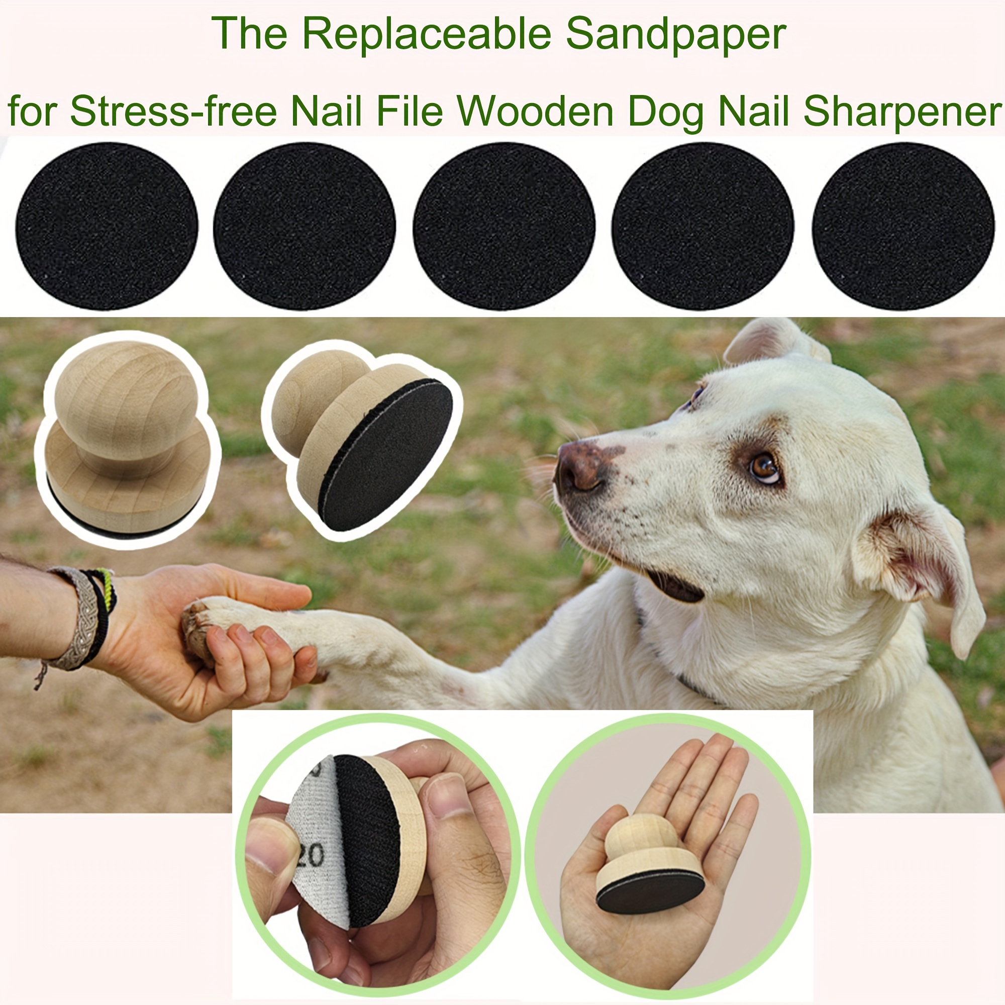 Dog Nail Scratch Pad Wooden Dog Nail File Board Sandpaper - Temu