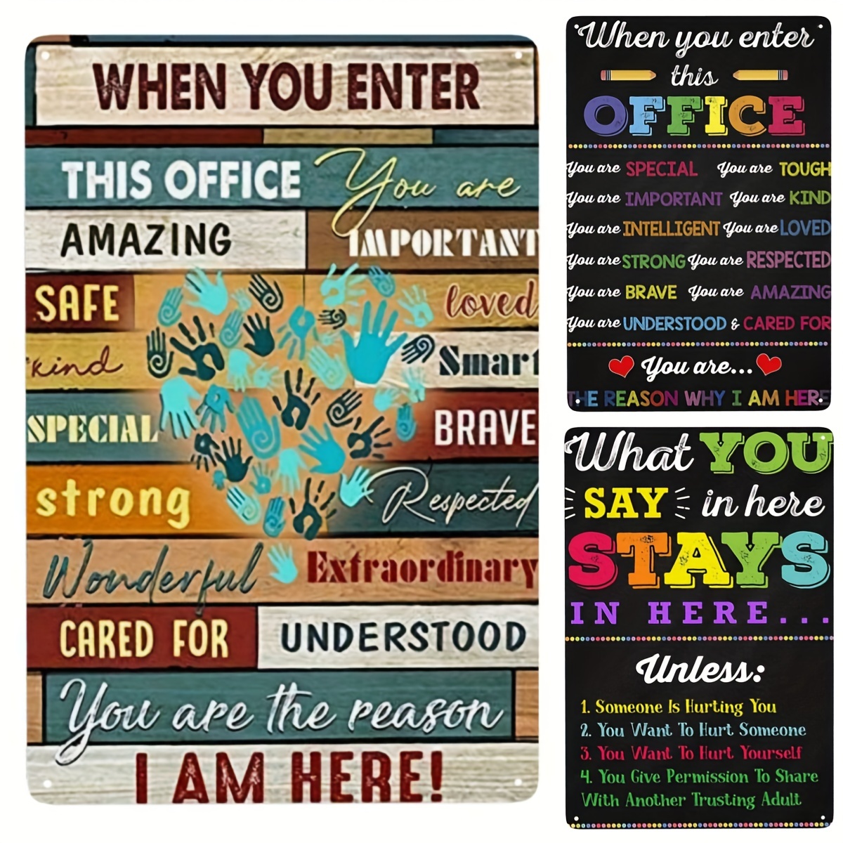 1pc Metal Sign Decor When You Enter This Office You Are Special Poster School Counselor Poster Office Decor Therapist Decor 7 9x11 9 Inches