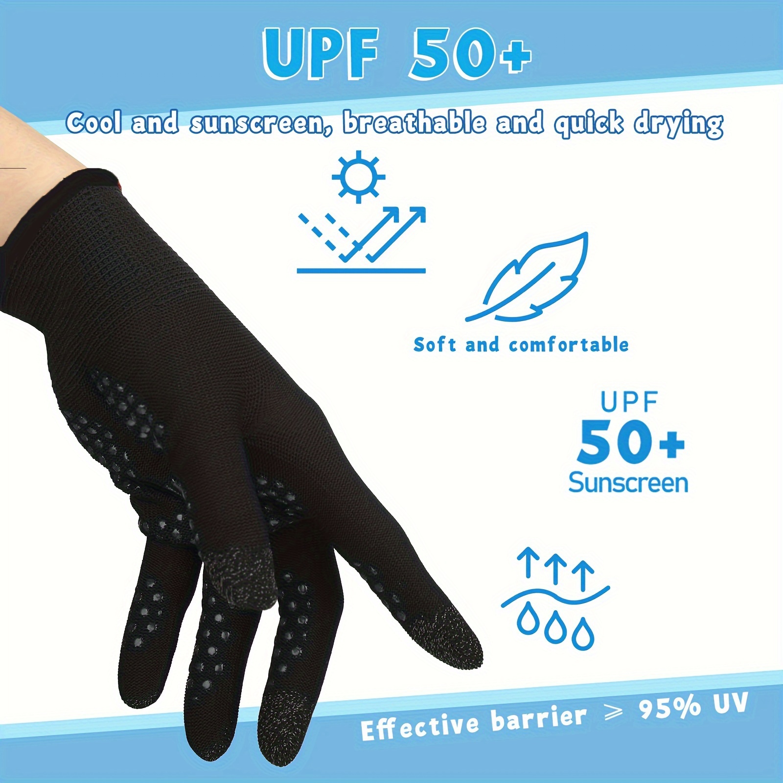 Uv Protection Driving Gloves Women Men Non slip - Temu United Kingdom