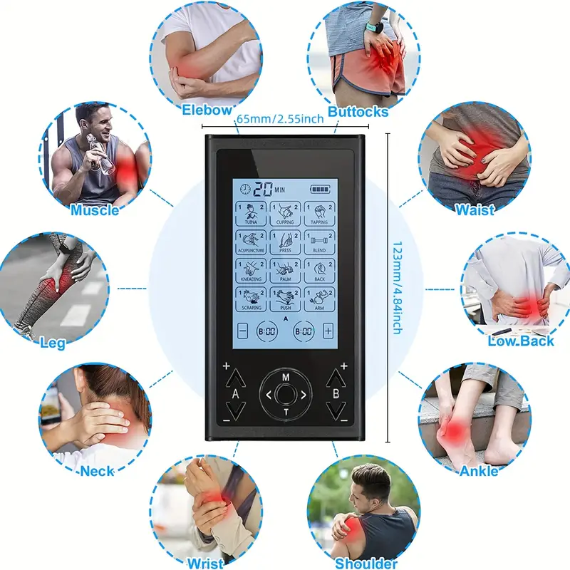 Tens Unit Muscle Stimulator & Electronic Pulse Massager - 24 Modes, 20  Intensities, Pain Management Device For Back, Neck, Acupuncture - Includes  8 Extra Pads - Temu Philippines