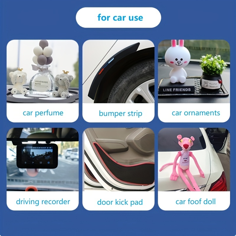 50pcs Transparent Double Sided Tape Stickers Waterproof No Traces