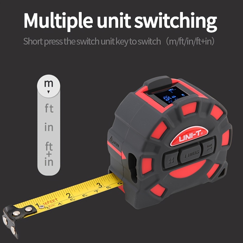 High Precision Multifunction Smart Tape Measure Laser Leveler Self-locking Tape  Measure Laser Distance Meter Construction Tools