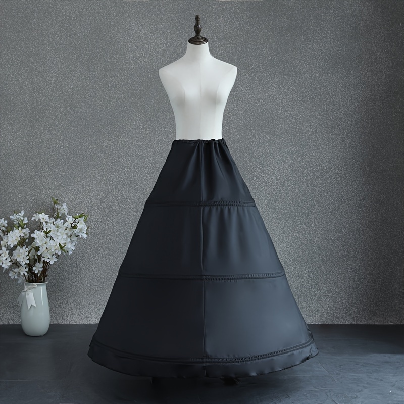 1pc Royal Petticoat 3-hoop Dress For Wedding Gown Long Dress Bridal Wedding Dress Accessories