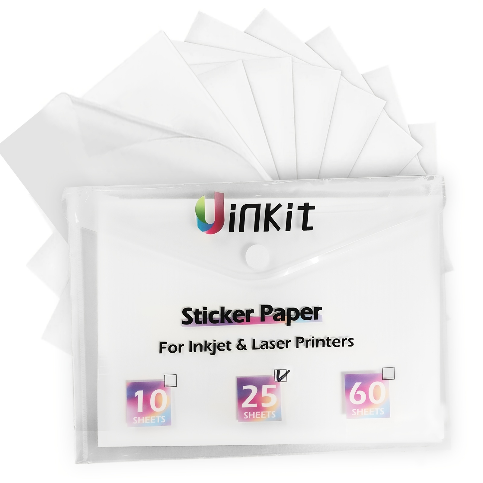 Printable Vinyl Sticker Paper For Inkjet Printer - Temu