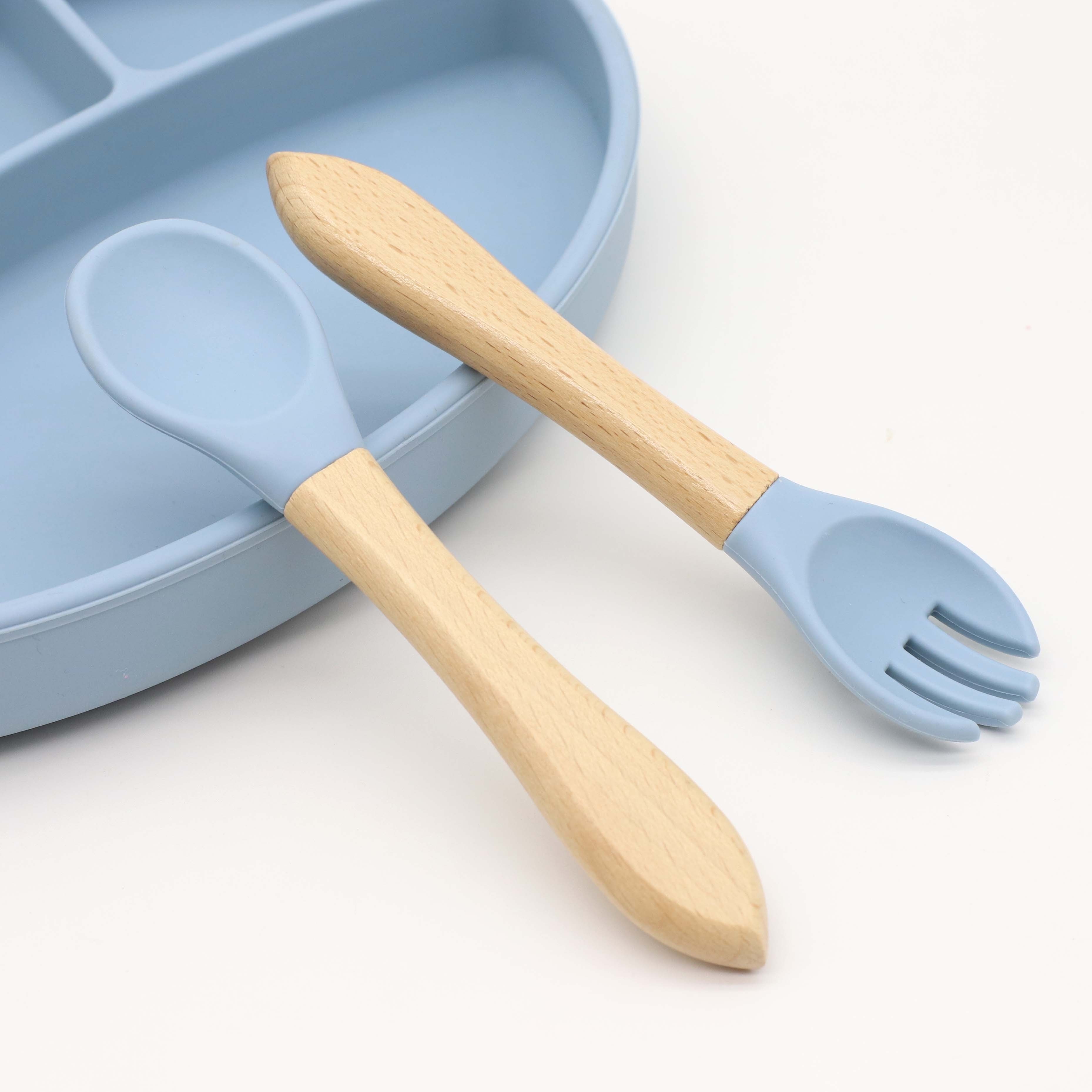 Silicone Spoon Fork for Baby Utensils