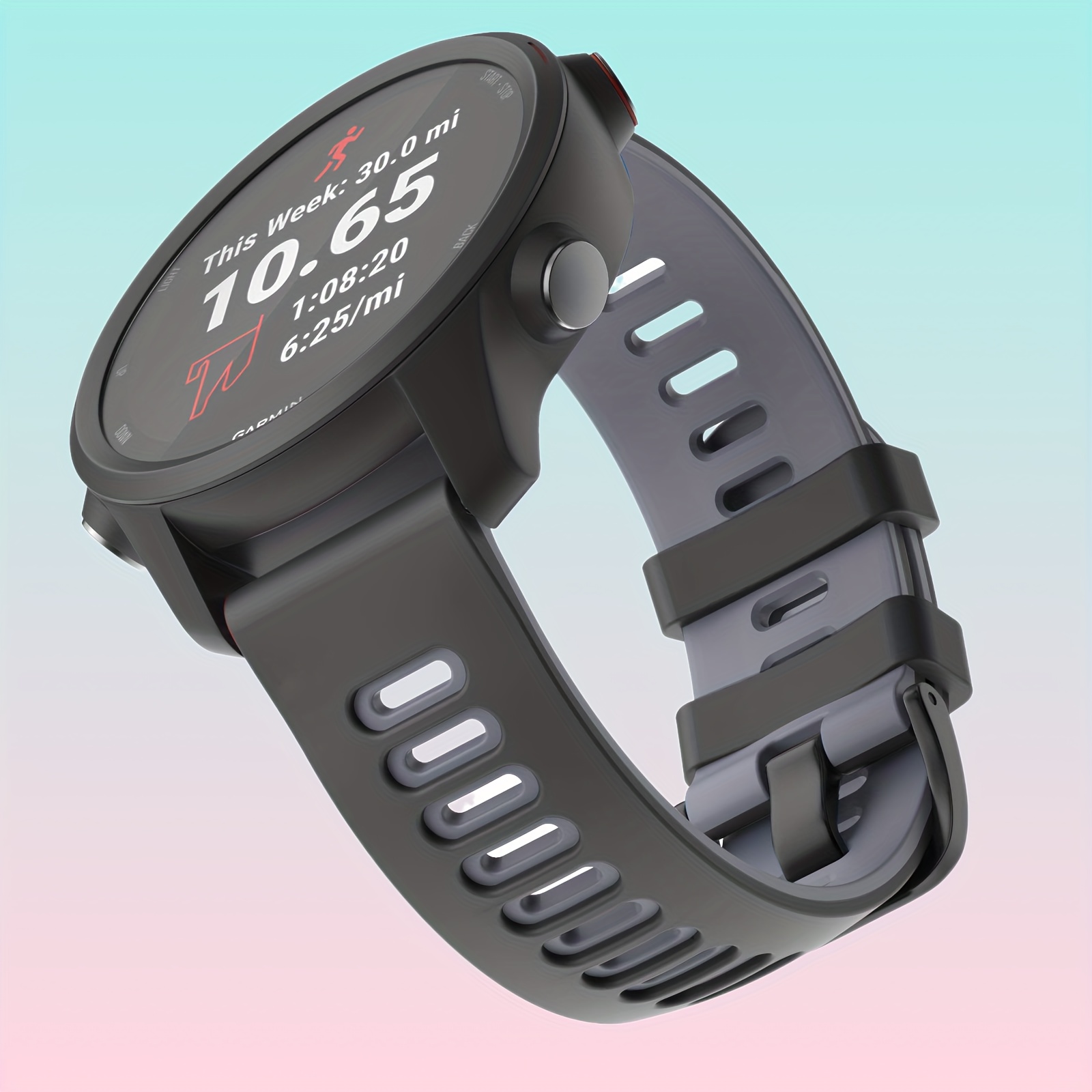 Compatible Forerunner 965 Band Adjustable Soft Silicone - Temu