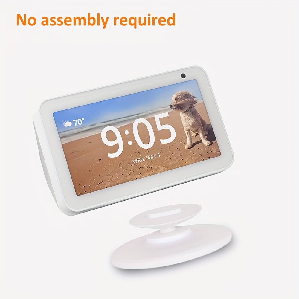 1pc Stand For Echo Show 5 (1st Gen And 2nd Gen), Adjustable Mount  Compatible With  Alexa Show 5, Magnetic, Swivel And Tilt, White