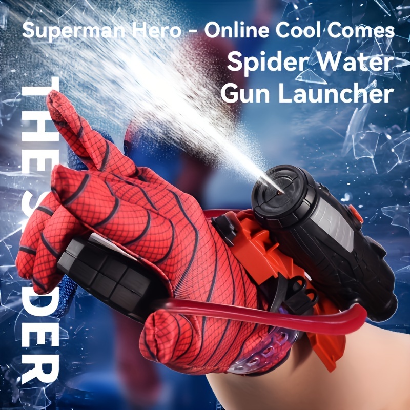 Marvel Dc Superhero Poignet Transmetteur Gant Shooter Spiderman Lanceurs  Enfants Jouet