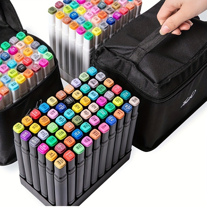 24/40/60/80 Colors/Bag Art Marker Alcohol Felt Pen Dual Tips Manga  Sketching Markers for Drawing Marker School Supplies Gift