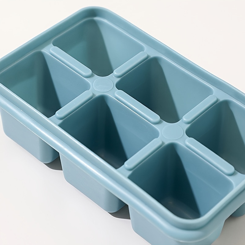 Ice Cube Tray with Lid and Ice Bin with Lid for Freezer, Easy Release 55  Small