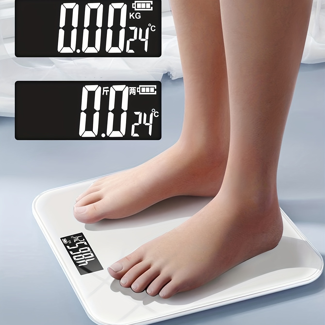 Gradient Smart Scale, Charging Electronic Weighing Household Weight Scale,  Adult Scale, Small Human Body Weighing Meter, Maximum Load-bearing 396.83LB