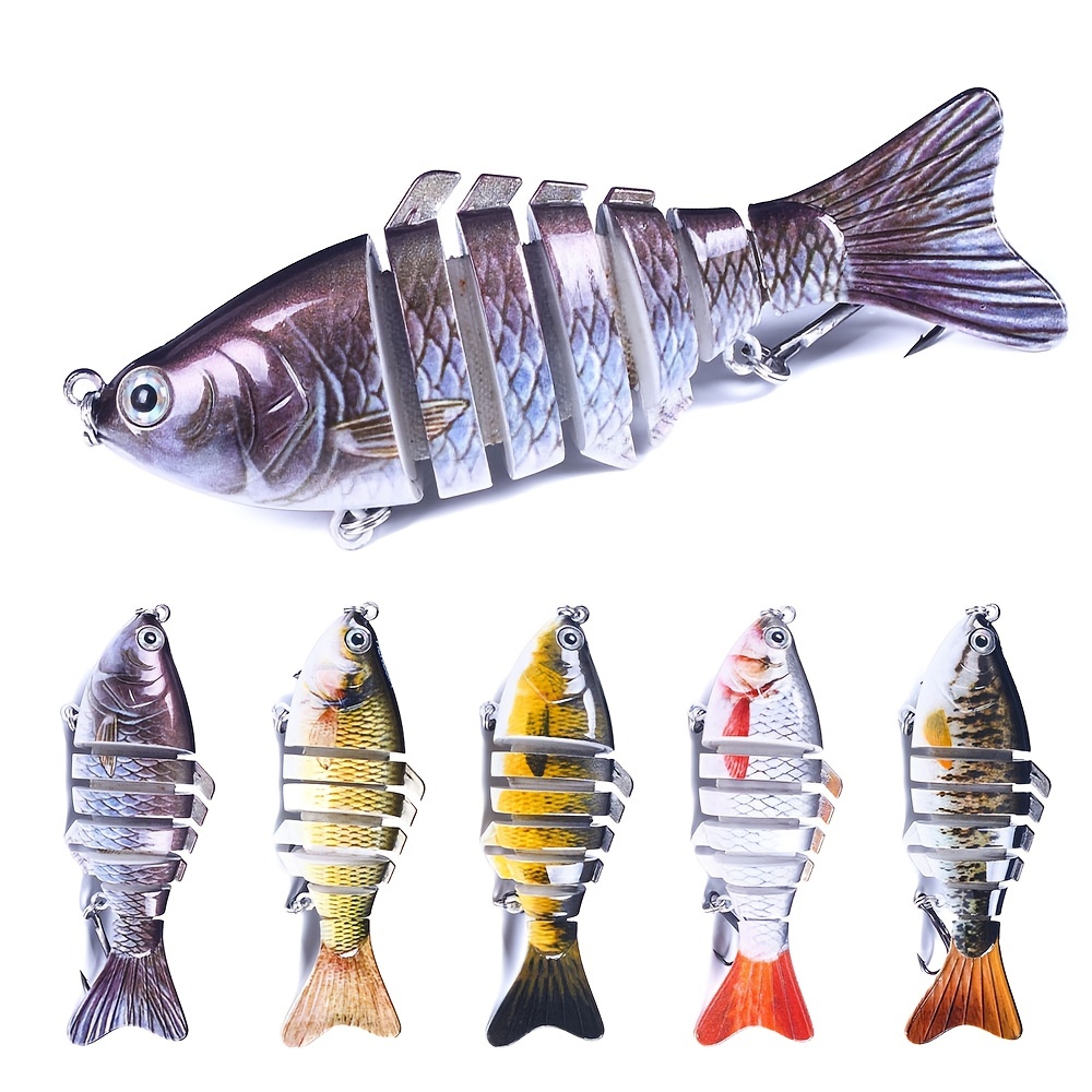 7 Segments Jointed Fishing Lures Artificial Hard Baits - Temu