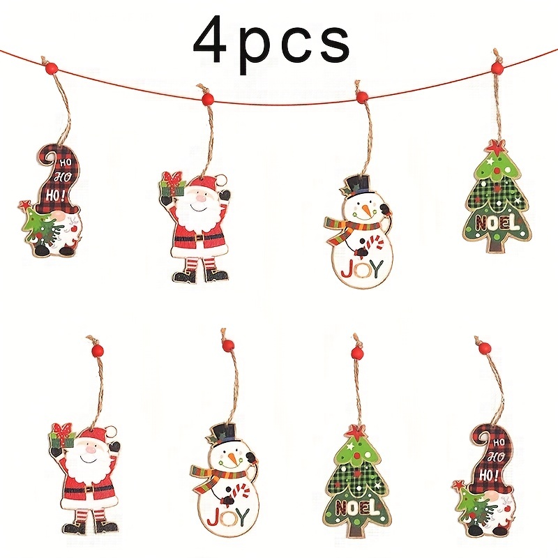 Christmas Wooden Car Pendant No face Forest Old Man Small - Temu