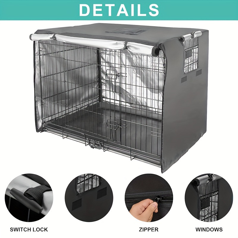 Vibrant Life Durable & Water-Resistant Dog Crate Mat, Black, 24
