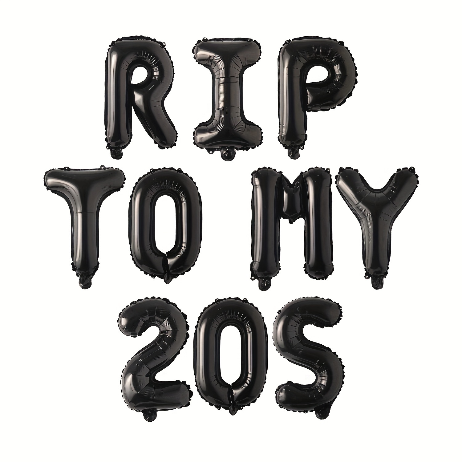 

10pcs, 30th Birthday Party Decoration Supplies, Rip To My 20s Balloons Banner, Gothic Themes 30th Birthday Party Decoration Supplies, Home Decor