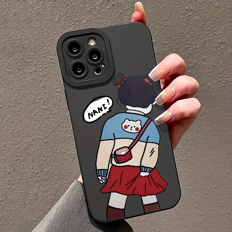 Make Phone Stand Cute Anime Girl Phone Case Iphone Temu