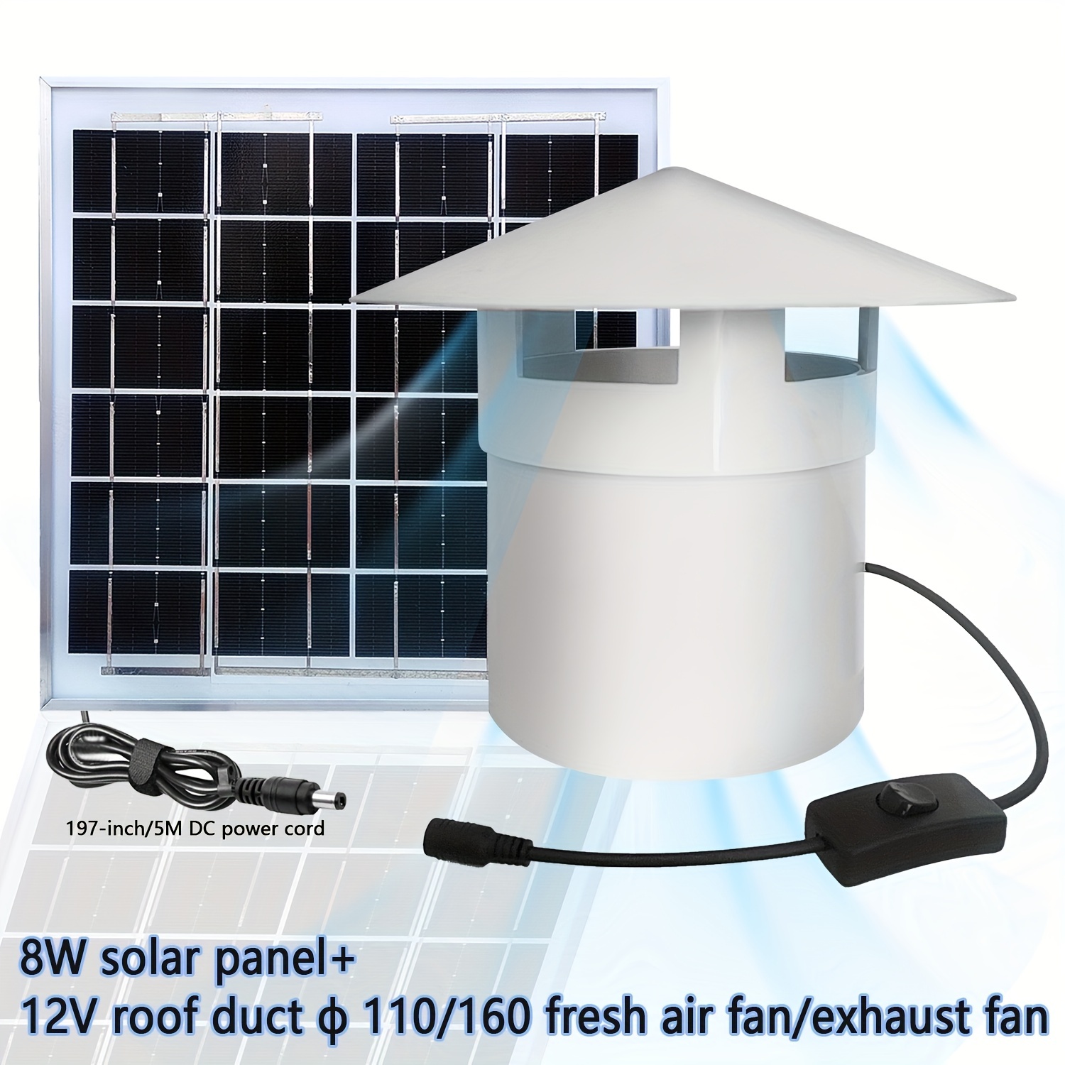 Tragbare 20W 12V 10 inch Solar Ventilator Air Extractor für Büro Freien  Hund Huhn Haus Gewächshaus Mini solar Panel Powere