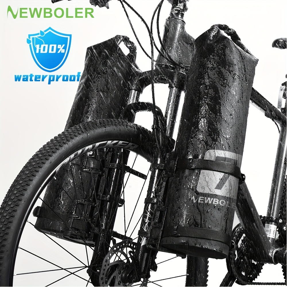 

Outdoor Cycling Essentials: Portable Waterproof Bike Fork Bag (3l & 7l) - No Punching Required!