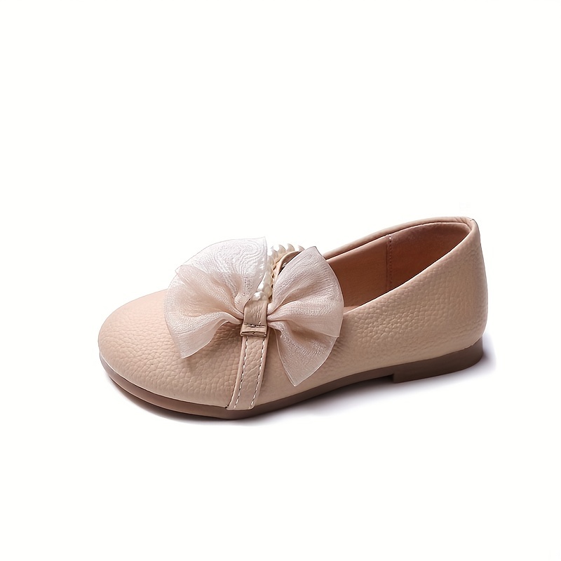 Girls Non Slip Fashion Mary Jane Flat Shoes With Bowknot, Soft Sole Comfortable Shoes, Summer