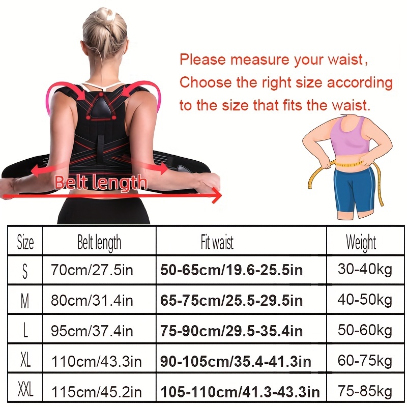 Einstellbarer Rücken Schulterhaltung Korrektor Gürtel Schlüsselbein  Wirbelsäulenstütze Umformen Ihres Körpers Home Office Sport Oberer Rücken