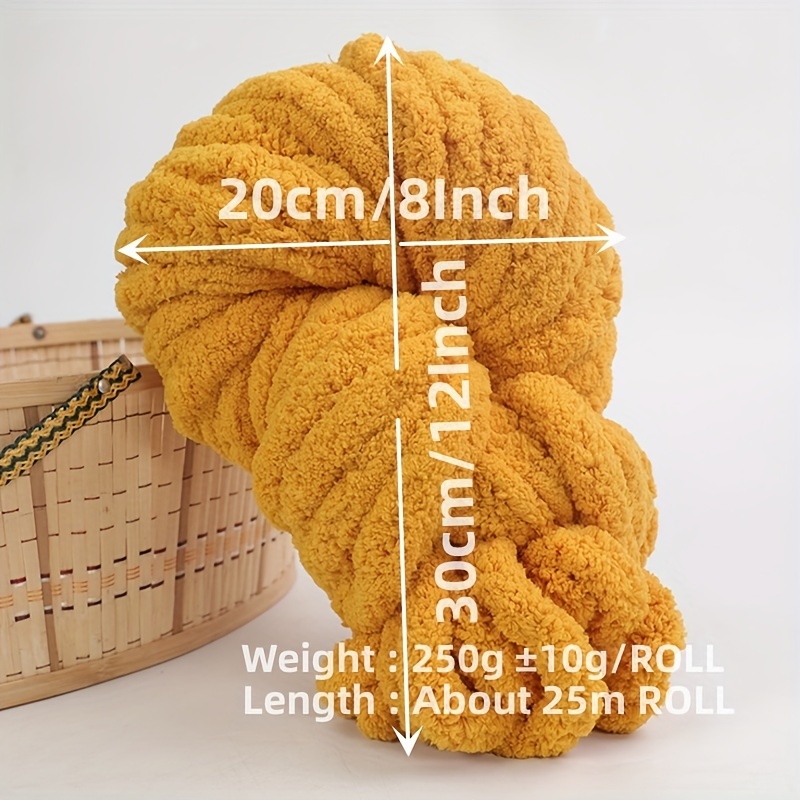 1 Chunky Chenille Yarn Arm Knitting Yarn Knitting Crocheting Blanket Home  Decoration Projects 2 2cm Thick, Shop Temu Start Saving