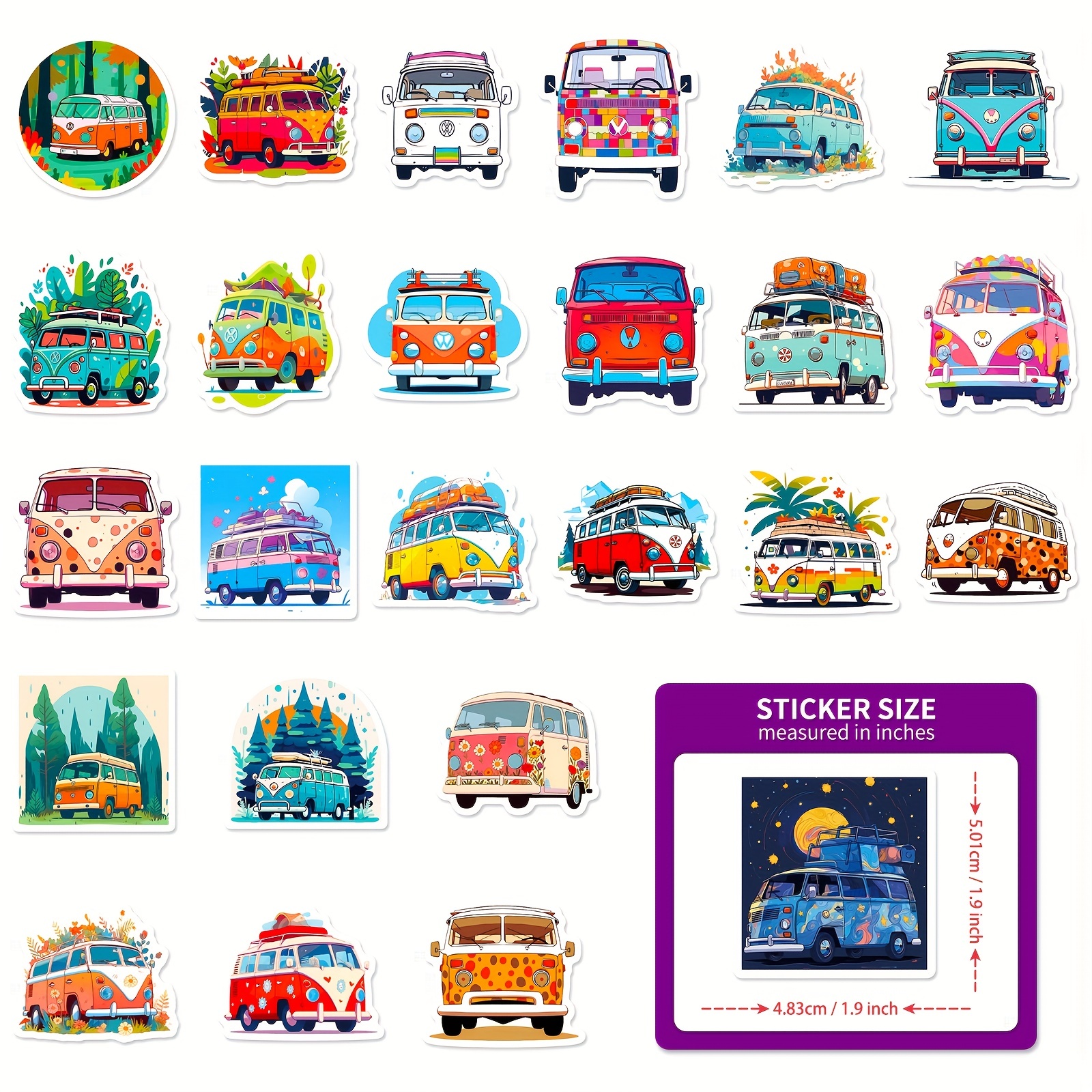 Flower Bus Stickers, Vinyl Waterproof Graffiti Decoration Stickers For  Laptop Water Bottle Luggage Helmet Skateboard Stationery Motorcycle, Kids  Girls Teenager Stuff, Kindergarten Classroom Decor Supplies Art Supplies -  Temu Sweden