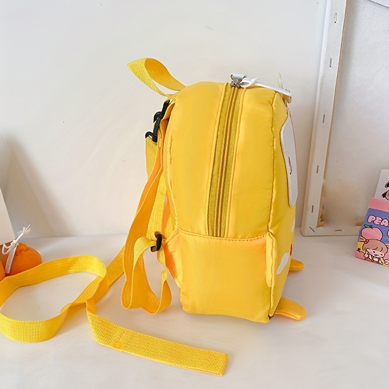 Kids Giraffe Patch Decor Backpack with Anti-lost Rope