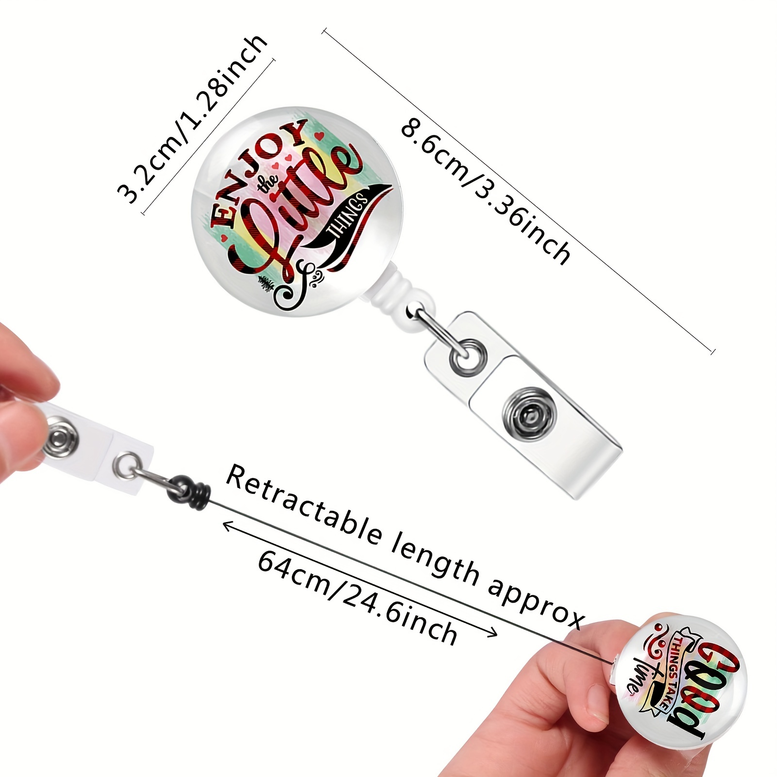 Retractable Badge Holder Perfect Nurses Doctors Teachers - Temu