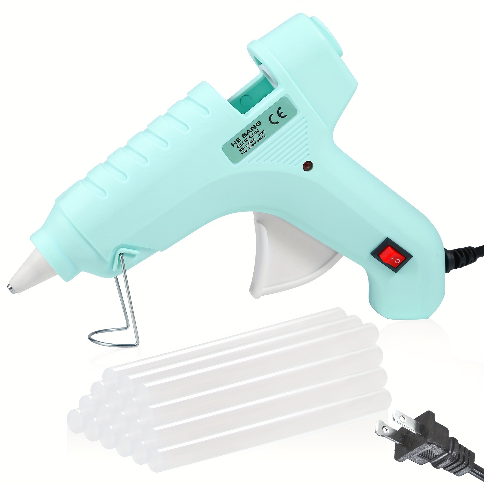 Hot Glue Gun Kit Full Size with 10 Glue Sticks Rechargeable Melt Glue Gun  for DIY Craft Projects & Quick Repair Base Stand Glue Gun for Arts &  Crafts