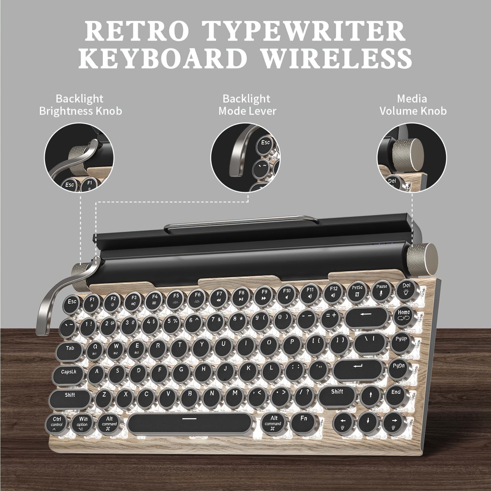 Retro Typist Keycaps - Bring Your Gaming Setup To The Next Level