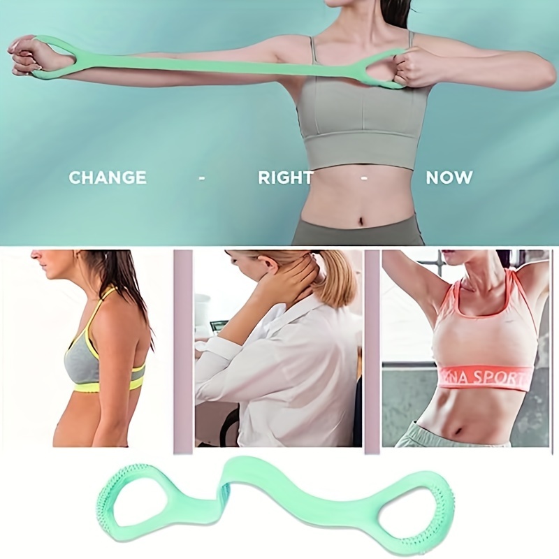 1pc Women Yoga Stretch Strap Belt 8-shaped Yoga Pull Up Belt Rope