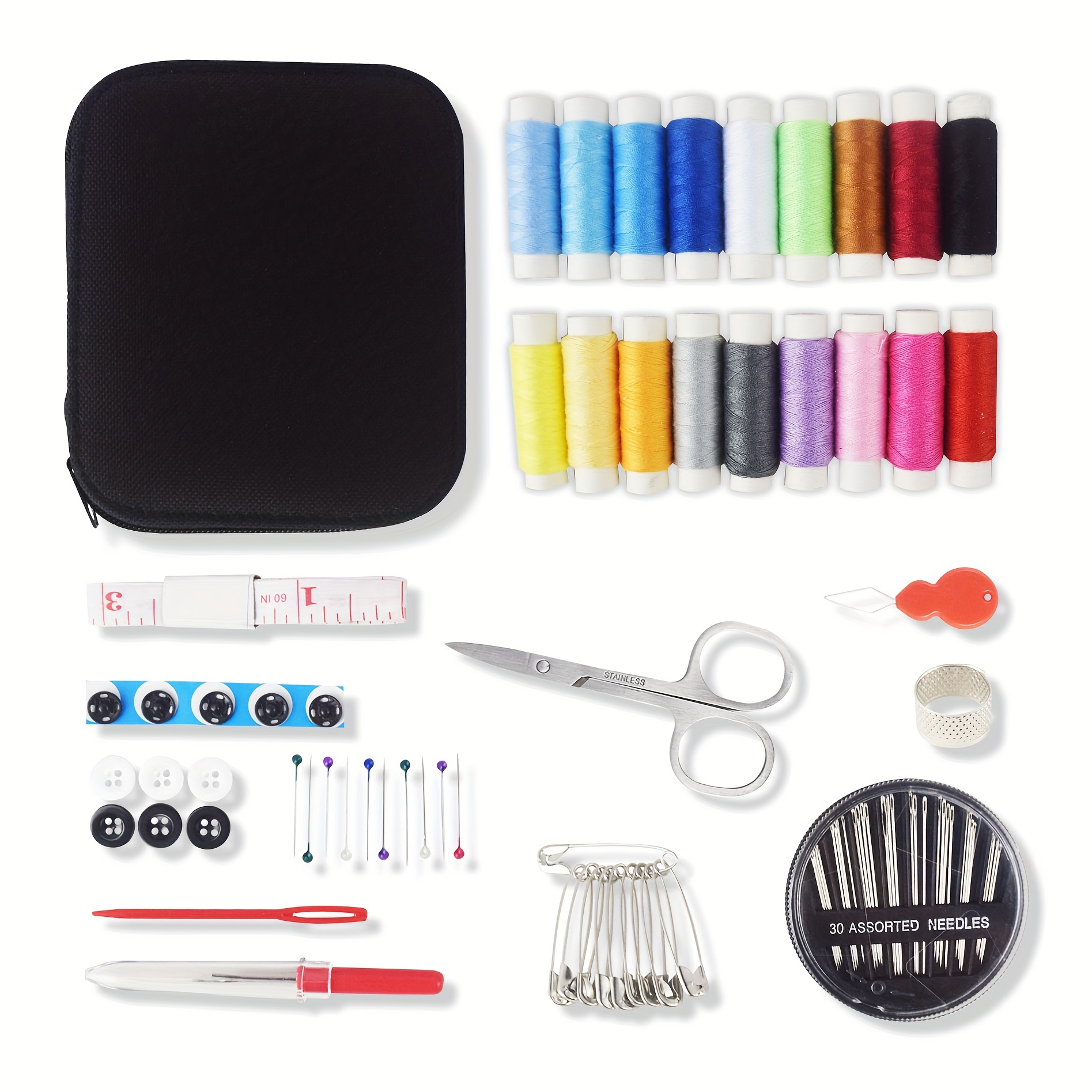 Sewing Kit With Case Portable Sewing Supplies For Home - Temu