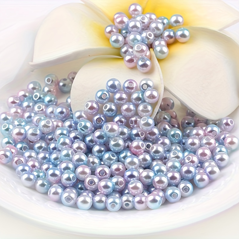Irregular Abs Beige Imitation Pearls Beads Loose Beads For - Temu