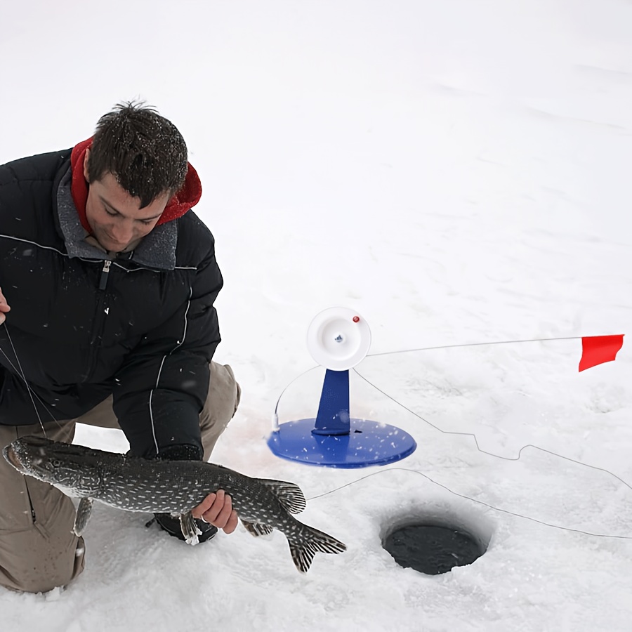 Ftk Ice Fishing Automatic Fishing Flag Stand Portable Winter - Temu