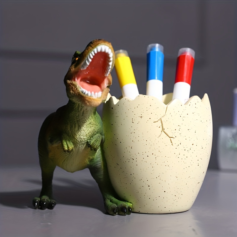  Dinosaur Egg Pencil Holder,Pen Holder,Cute Fashion Desk  Organizers and Accessories,Dinosaur Serial Ornaments,Christmas Gift  Halloween Cool Stuff for Home Office Decorative Supplies (velociraptor) :  Office Products