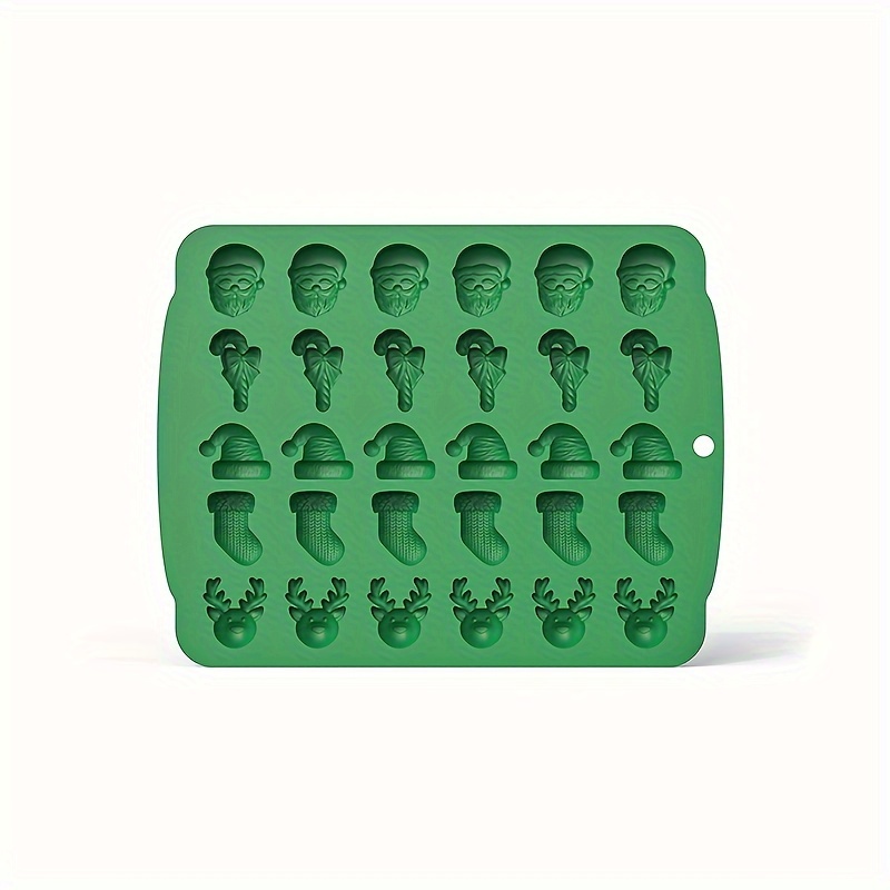 Ice Cube Mold, Silicone Christmas Candy Mold, Multifunctional