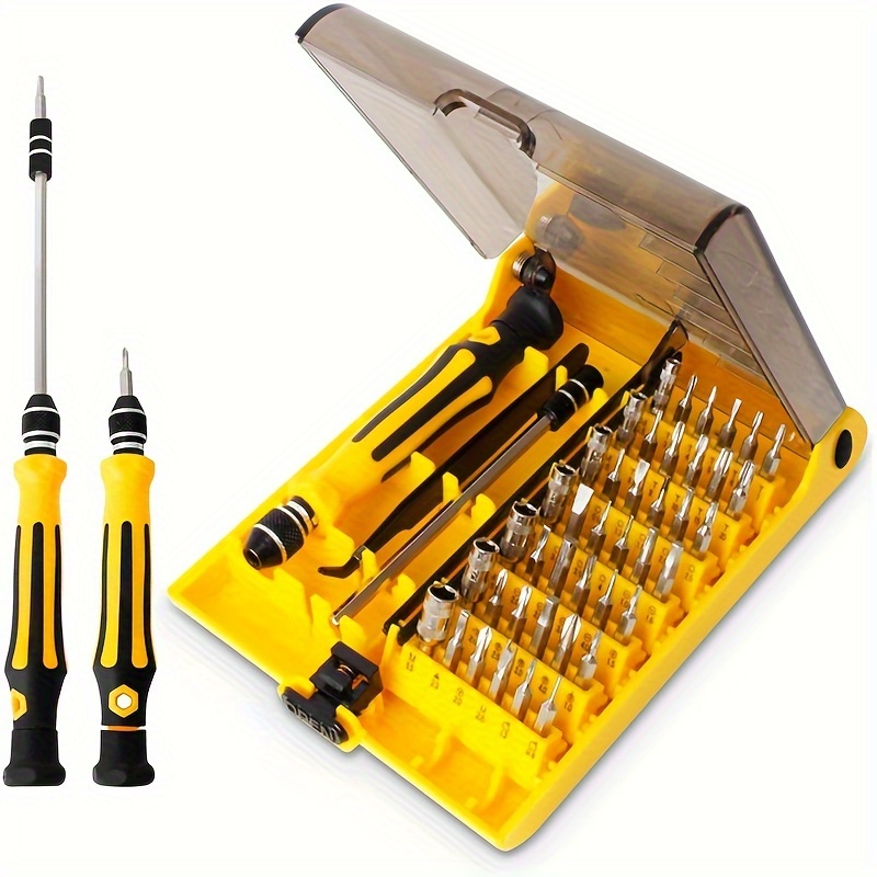 

45 In 1 Mini Screwdriver Set, Torx Bit Tools Set, Small Precision Screwdriver Kit With Tweezers & Extension Shaft For Repair Or Maintenance