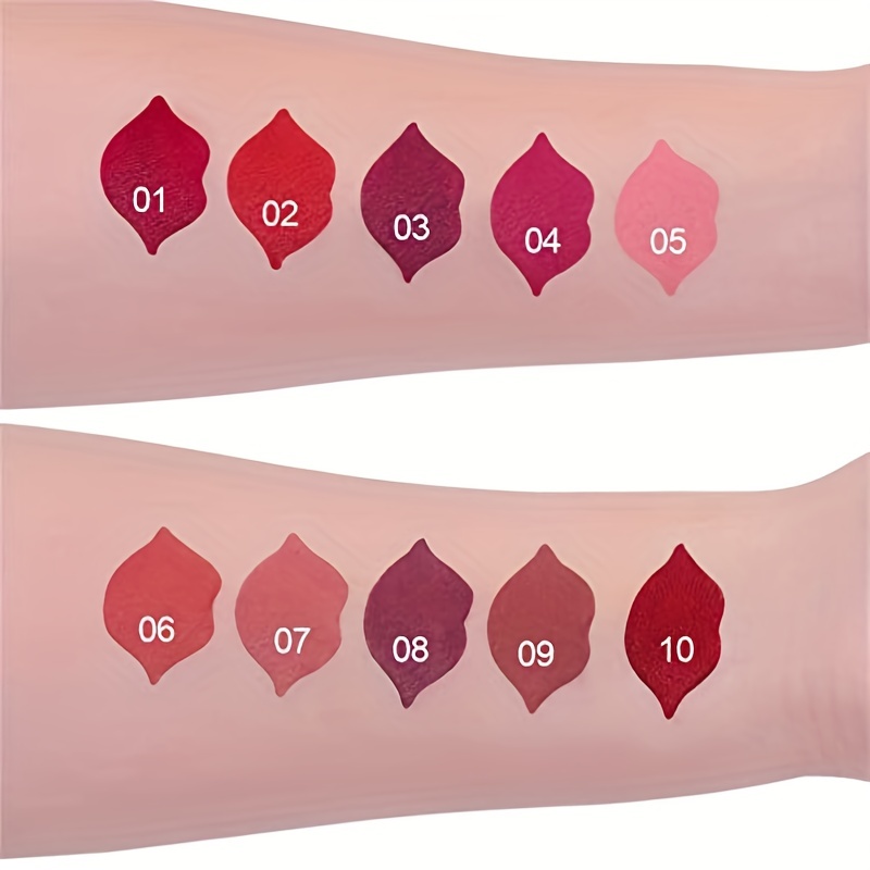 Matte Velvet Gloss 10 Colors Long Lasting Moisturizing Waterproof Gift For Women