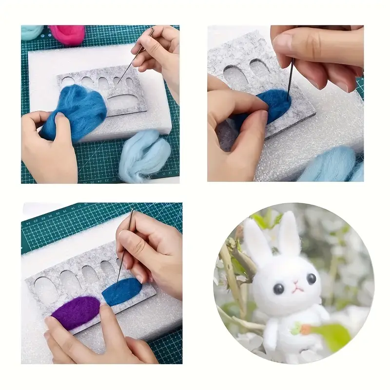8pcs Wool Felt Mold Template Kits For Plush Toy Ears Eyes Nose Making  Supplies Tools Crafts DIY Handicraft Wool Felt Woolen Shaping Mould