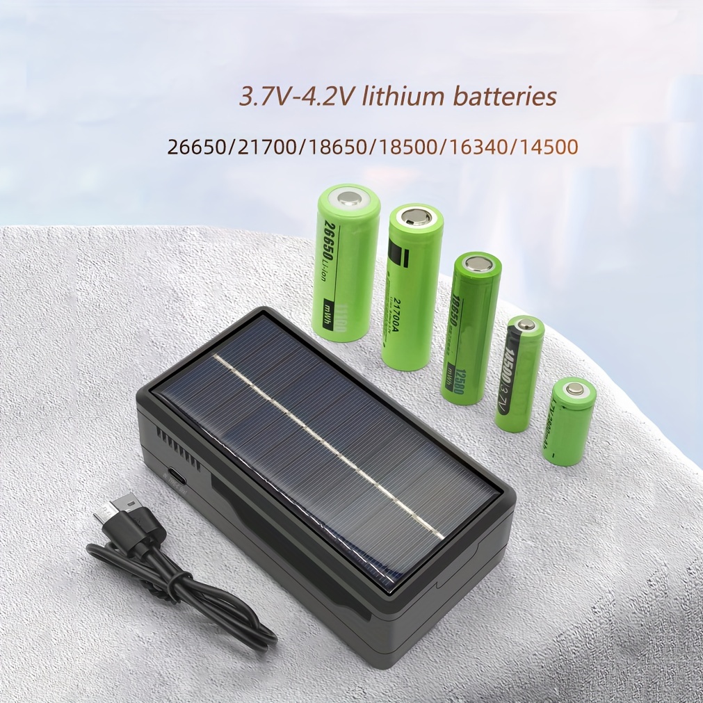 4 PCS 18650 Rechargeable Lithium Battery Pre-Charged Battery 4.2V 10000mAh  High Capacity Batteries For Fan Table Lamp And Toy