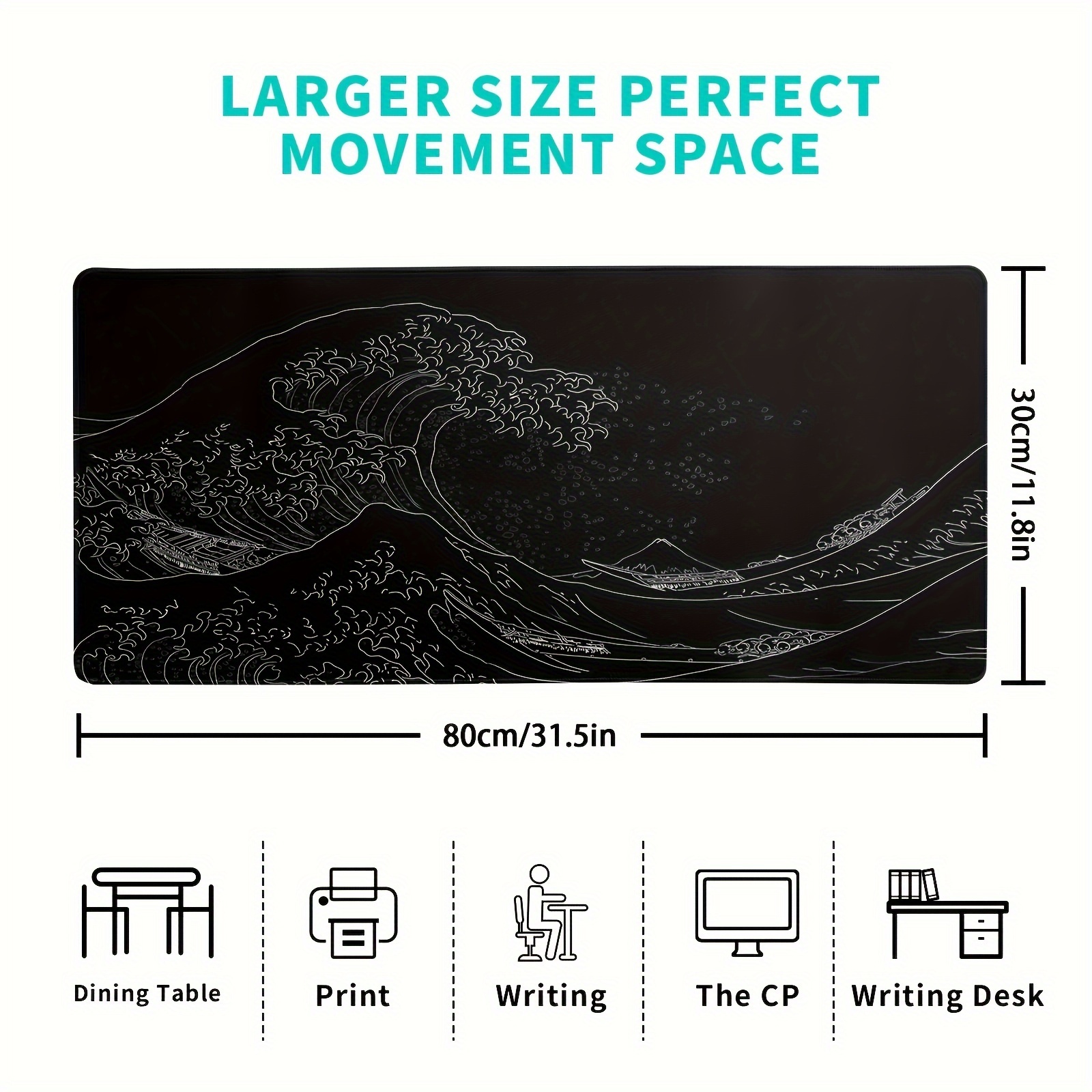 Oversized Gaming Desk Pad Thickened for E Sports