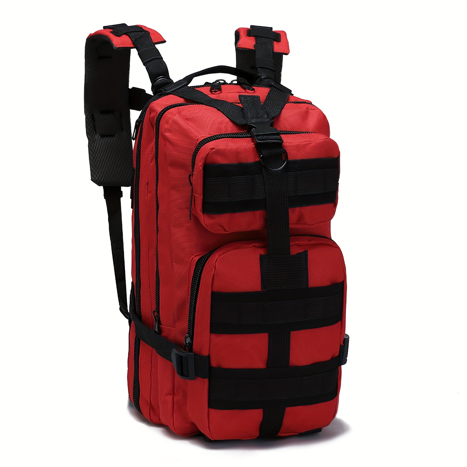 Long Keeper Mochila táctica militar - Hombres 45L 3 Días Gran Ejército  Molle Sistema Camping Senderismo Bolsas Mochila, Rojo -, Táctica