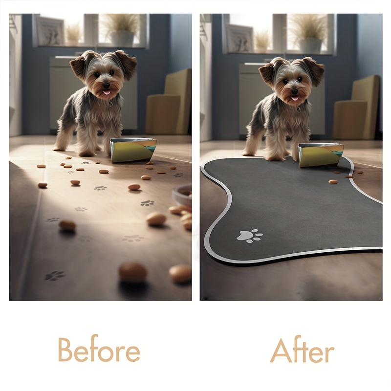 Water absorbent dog outlet feeding mat