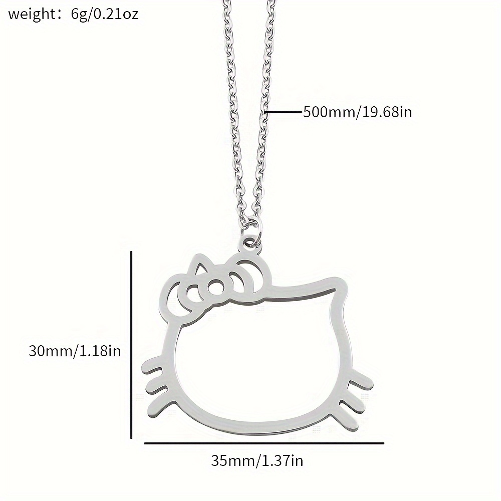 Y2k Jewelry Cute Openable Hello Kitty Cat Pendant - Temu