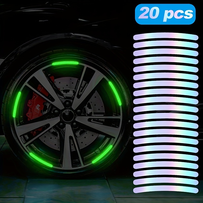 Zwanzig Auto-Auto-Nabe reflektierende Aufkleber Sichere leuchtende