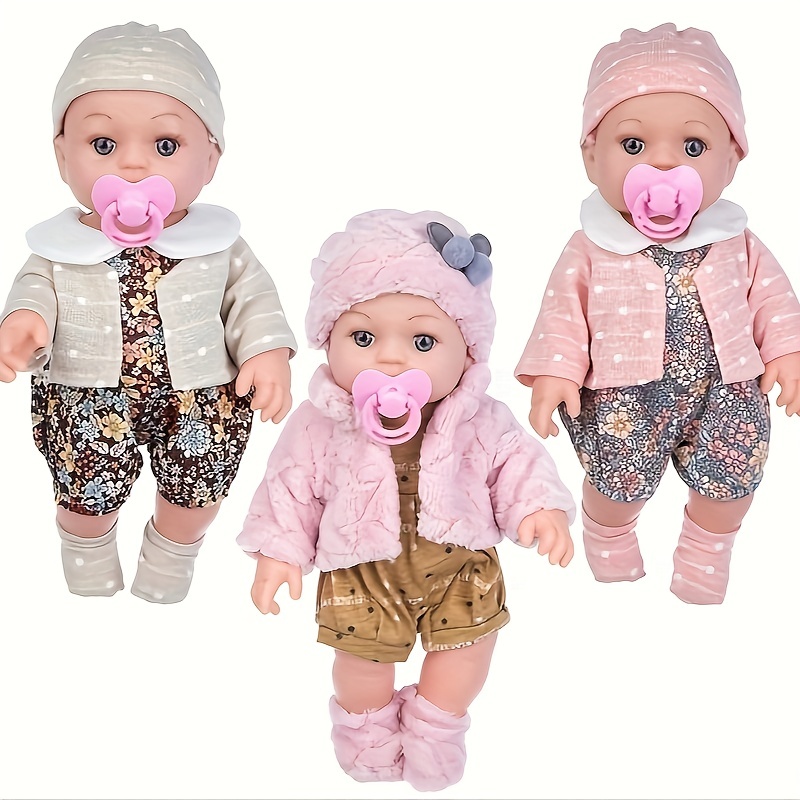 30cm 12inch adorable reborn doll gift for kids complete with matching suit hat and socks halloween thanksgiving day christmas gift 2